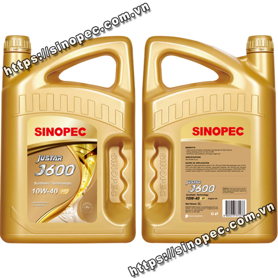 Sinopec Justar J600 10W-40 SN 6x4