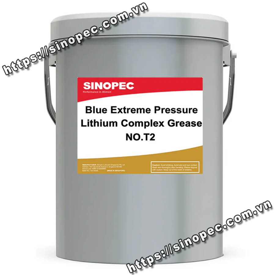 Mỡ bôi trơn chịu cực áp hiệu suất cao Sinopec Blue Extreme Pressure Complex Lithium Grease