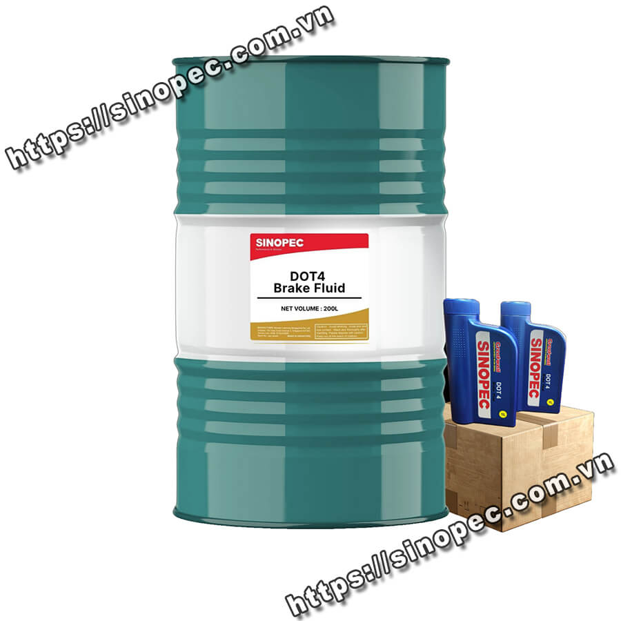 Dầu phanh tổng hợp Sinopec DOT 4 Synthetic Brake Fluid