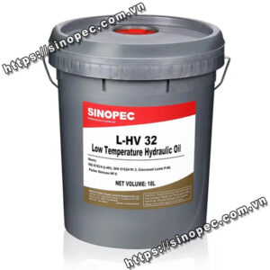Dầu thủy lực chống mài mòn chịu nhiệt độ thấp Sinopec L-HV