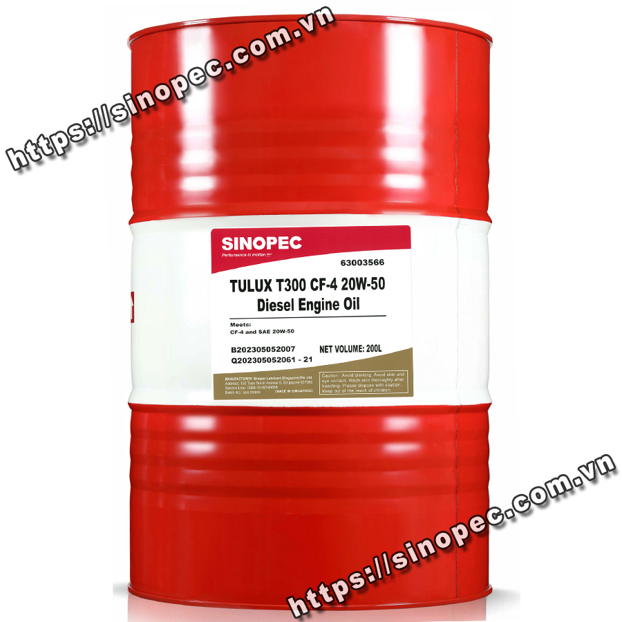 Dầu động cơ Sinopec Tulux T300 CF-4 15W40/20W50 - Ảnh 3