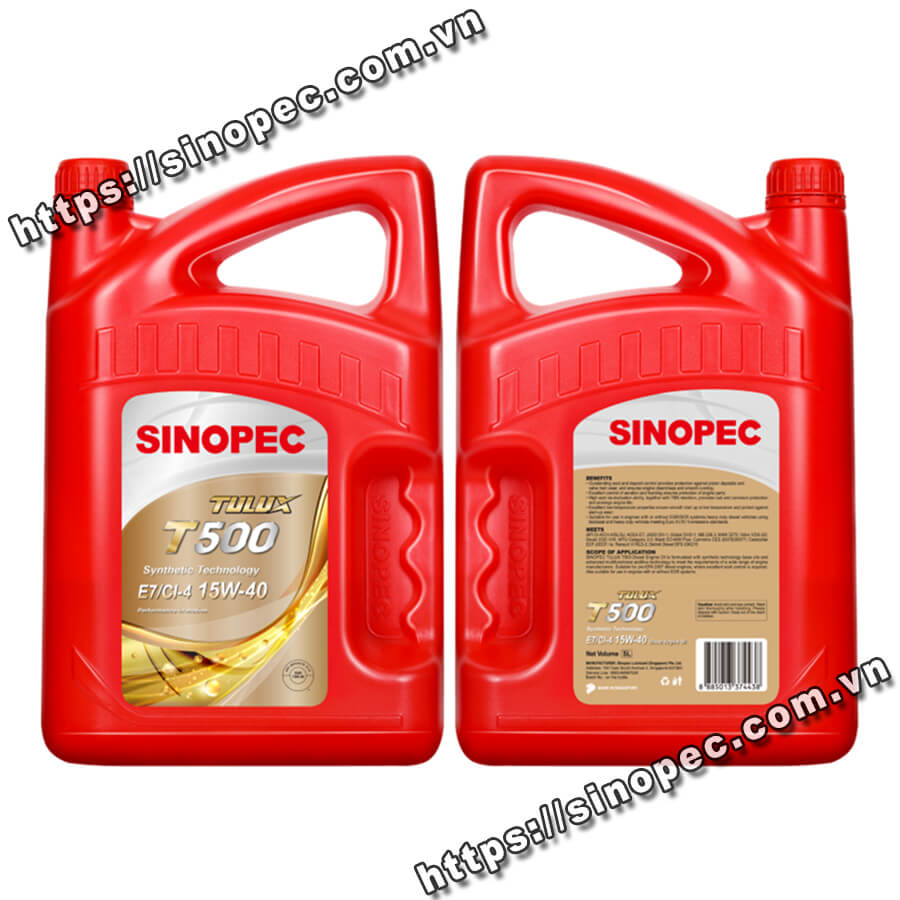 Dầu động cơ Sinopec Tulux T500 E7/CI-4 15W40/20W50 - Ảnh 2