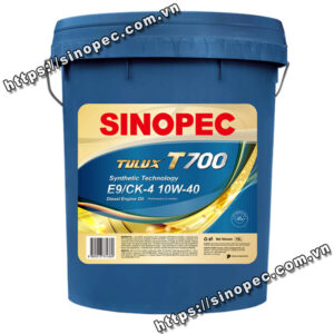 Dầu động cơ Sinopec Tulux T700 CK-4 15W40
