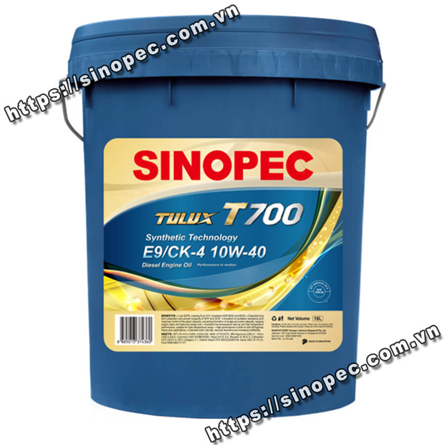 Dầu động cơ Sinopec Tulux T700 CK-4 15W40