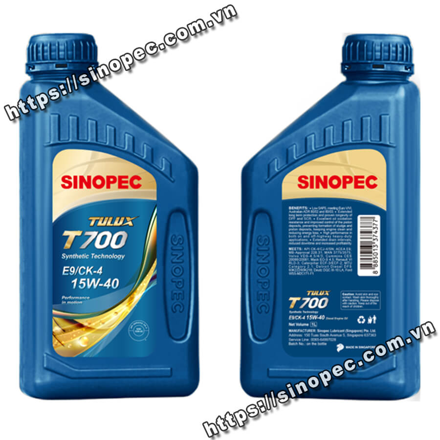 Dầu động cơ Sinopec Tulux T700 CK-4 15W40 - Ảnh 2