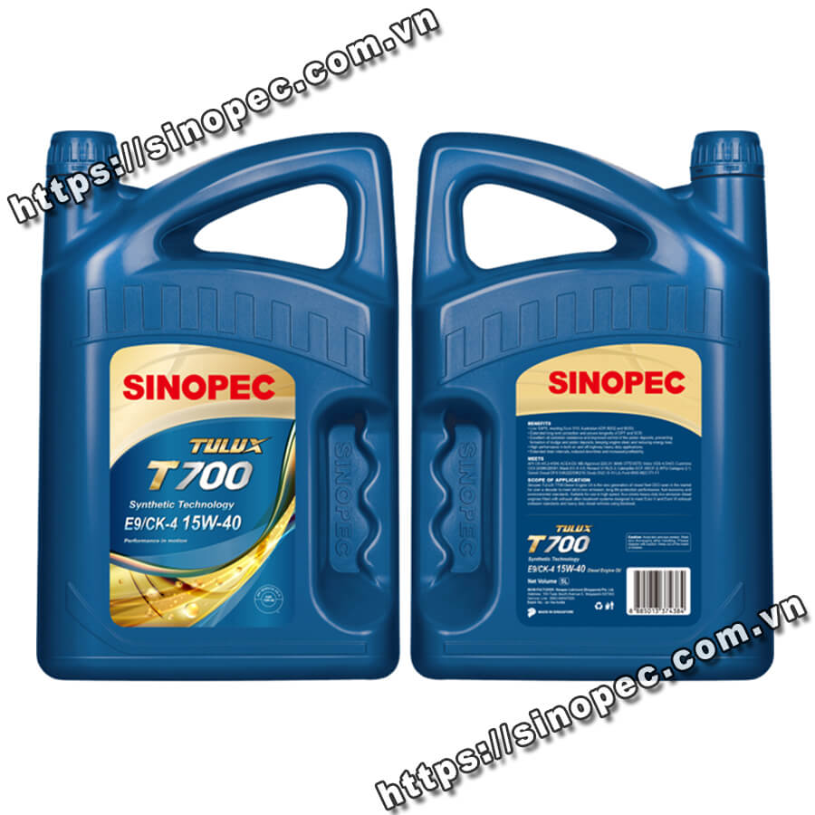 Dầu động cơ Sinopec Tulux T700 CK-4 15W40 - Ảnh 3