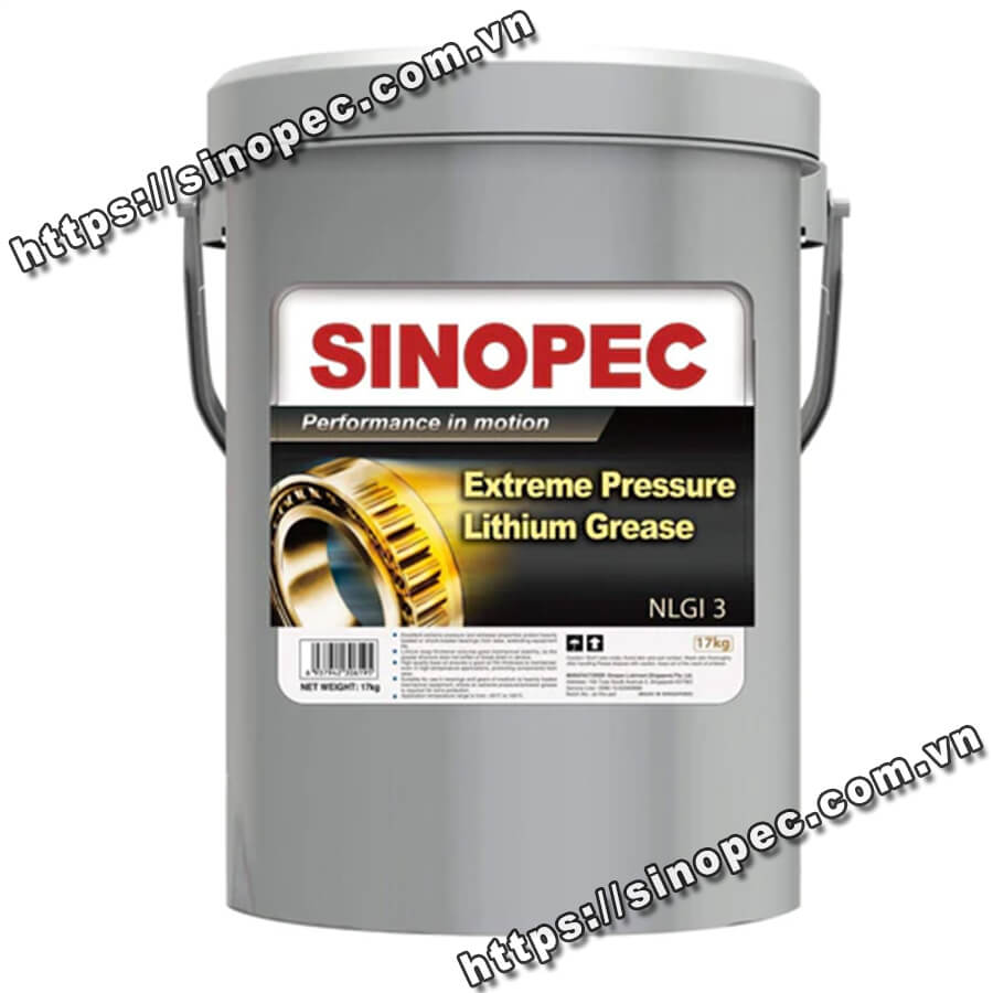 Mỡ bôi trơn đa dụng chịu cực áp cao Sinopec Lithium EP